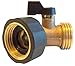 World’s Best Garden Hose Heavy-Duty Solid Brass Angle Water Shut-Off Valve
