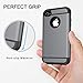 CHTech 5431918 iPhone 4S Case Dual Layer Hybrid Slim Armor Case with Solid PC and Shockproof TPU for iPhone 4/ 4S (Gray)