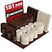 X-PROTECTOR Premium Ultra Large Pack Felt Furniture Pads 181 Piece! Felt Pads All Sizes Furniture Feet – Your Best Wood Floor Protectors. Protect Your Hardwood Flooring with 100% Satisfaction!