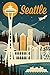 Lantern Press 9x12 Inch Art Print Wall D√©cor, Seattle, Washington, Retro Skyline
