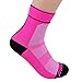 Gosuban Low Cut Compression Sock for Women and Men Plantar Fasciitis Sock Heel Ankle & Arch Support(Pink,Medium)