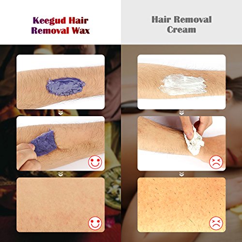 Wax Warmer Hair Removal 2018 Upgrade Version Electric Wax Heater With LCD Temperature Display and UL Certification Plug Waxing Kit Wax Melts with 4 Flavors Hard Wax Beans and 10 Wax Applicator Sticks - Thumbnail 5