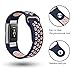 SWEES Silicone Sport Bands Compatible Fitbit Charge 2, Breathable Sport Replacement Bands with Air Holes Small & Large (5.7