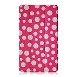 Fintie HP Stream 7 (Model 5701/5709) Slim Shell Case - Ultra Slim Lightweight Stand Cover for HP Stream 7 32GB Windows 8.1 Tablet, PolkaDot Pink
