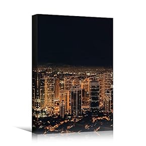 signwin Canvas Wall Art Building Cityscape Cityscape Colorful...