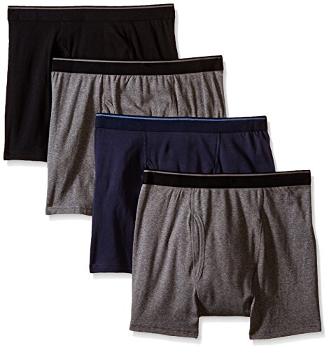 Kirkland Signature Men's Boxer Brief Pima Cotton 4 Pack (Medium, Assorted)