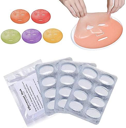 Little ZhuZhu DIY Effervescent Collagen Mask, Collagen Tablets Effervescent Mask for Fruit Mask Machine Mask(32 Pcs)
