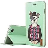 iPhone 6 Plus Case, ESR Illustrators Series Protective Case Wallet [Multi-Stand View Angles] Flip Cover Folio Case for 5.5 inches iPhone 6 Plus(Mr.Wow)