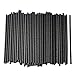 ALINK 100 Black Paper Straws, Biodegradable Disposable Drinking Straws Bulk for Halloween Party Supplies, Birthday, Wedding, Bridal/Baby Shower and Holiday Celebrations
