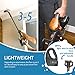 Rollibot Puro 200 Cordless Stick Vacuum Cleaner Ultra Lightweight Bagless Sweeper Pet Hair Electric Broom with Motorized Brush Head 22.2V/120W High-Power Cyclone Suction Rechargeable Battery