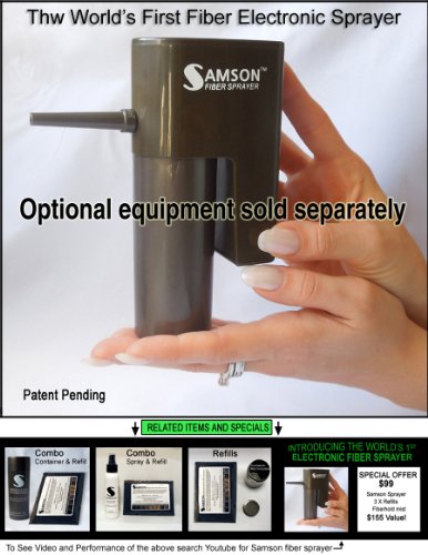 image for Samson Hair Fibers WHITE color Samson Best Hair Loss Concealer Buildin