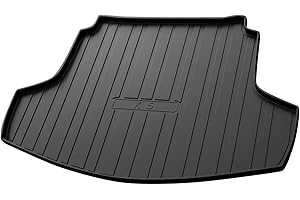 WGGDRAQQ Cargo Liners Fits Kia K5 2021-2024 and Hyundai Sonata 2020-2024 Rear Trunk Floor Mats 3D Boot Tray All-Weather TPE Black