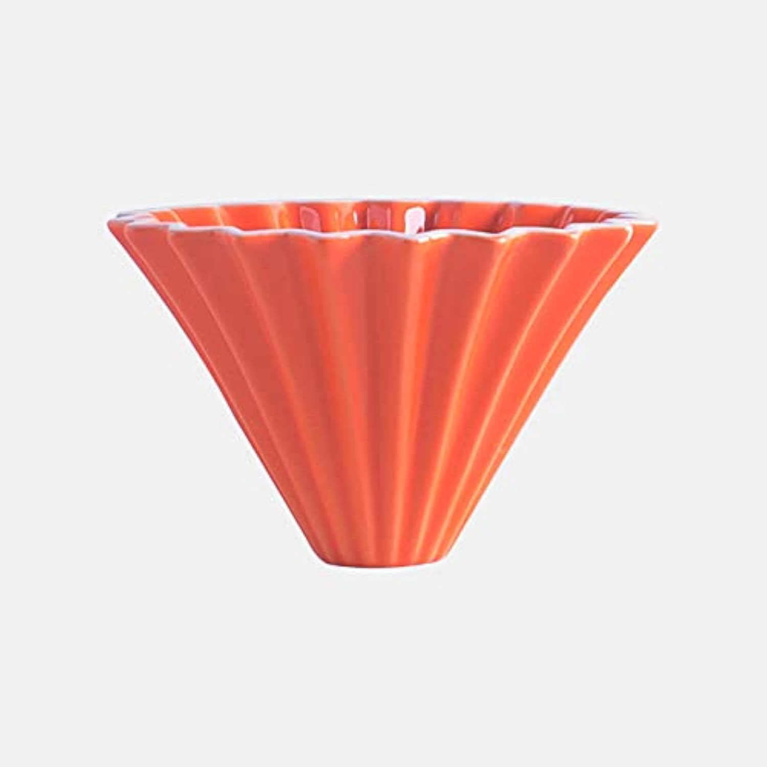 Photo 1 of Goodening Origami Filter Cup,Ceramic Pour Over Coffee Maker, Non-Electric Pour Over Coffee Dripper, Easy Manual Brew Maker for Home, Cafe, Camping, Coffee Gifts (Orange)