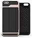 iPhone 6S Plus Wallet Case, Vena [vCommute][Drop Protection] Flip Leather Cover Card Slot Holder with Kickstand for Apple iPhone 6 Plus / 6S Plus (Rose Gold/Black)