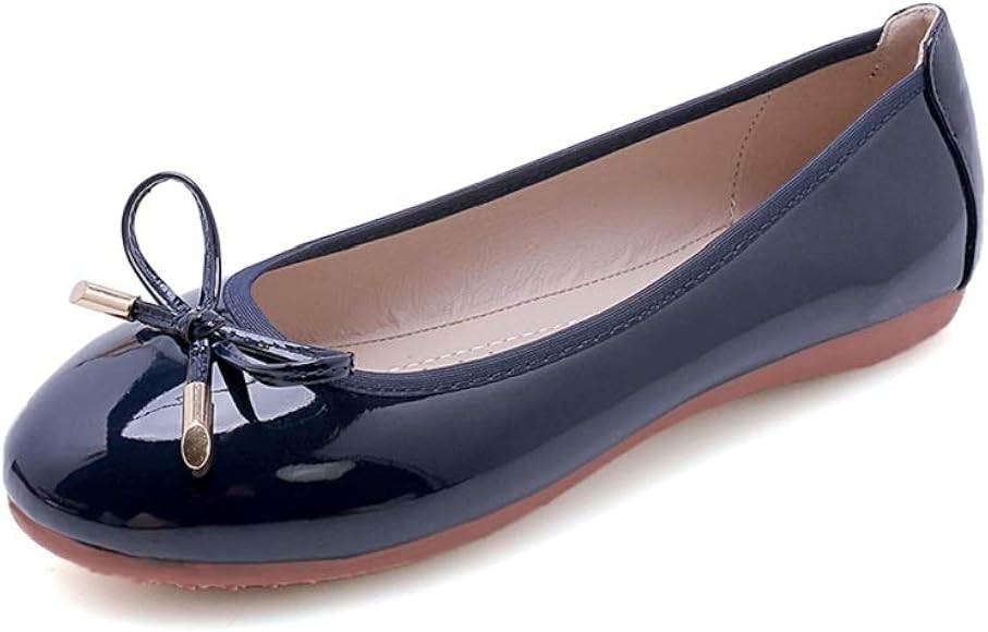 comfortable navy flats