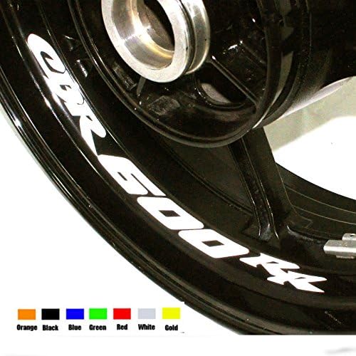White 8 X Custom Inner Rim Decals Wheel Reflective Stickers Stripes for Honda CBR600RR