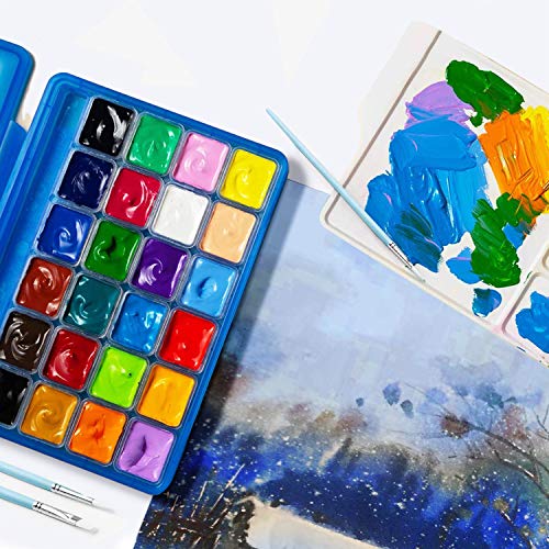 HIMI Jelly Gouache Paint Set, 24 Colors x 30ml/1oz Jelly Cup Design
