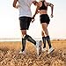 RENDVIEET Compression Socks (20-30mmhg) For Men & Women Unisex Copper Compression Socks (Black)