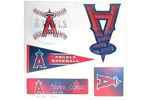 BRAX MLB Los Angeles Angels 3D Multi Magnets (5-Piece), 5-Inch, White