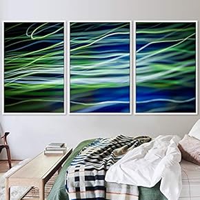 signwin 3 Piece Framed Canvas Wall Art Abstract...