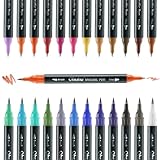 Ohuhu Metallic Marker Pens Dual Tips Brush Fine