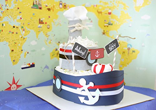 boat diaper cake