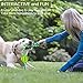 CHLEBEM Puppy Toys Interactive Dog Toys Balls for Small Medium Dogs Chew Teething Teeth Cleaning Treat Dispensing Durable Rubber Ball Dog Rope Toy for Tug of War Playing(Green)