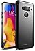 LG V40 ThinQ Case, LG V40 Case, Poetic Karbon Shield [Shock Absorbing] Slim Fit Flexible TPU Case with [Carbon Fiber Texture] for LG V40 / LG V40 ThinQ (2018) - Black