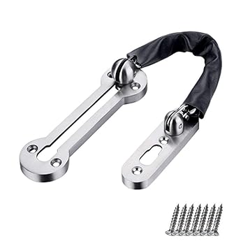 Sicherheits Türkette Türsicherung Sicherheitskette Front Tür Kette - Poliert Chrom