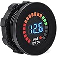 MGI SpeedWare Voltmeter Gauge 12vDC with Blue LED Digital Display (Short Body)