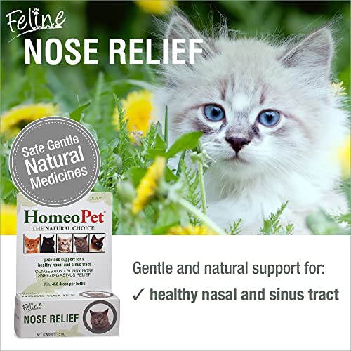 HomeoPet Feline Nose Relief Natural Pet Medicine, Nasal and SinusTract