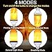 Flame Effect Light Bulb, E26 LED Flickering Flame Effect Light With Upside Down Effect,105pcs 2835 LED Beads Simulated Decorative Light for Christmas Decorations/ Hotel/ Home/ Restaurants(2 Pack) .