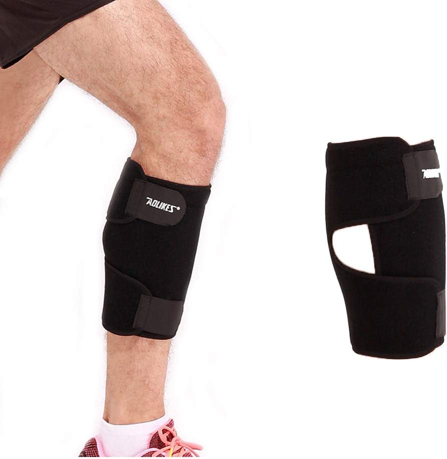 Calf Compression Sleeve Women & Men Sleeves for Calves Brace Shin Guards Leg Relief Wrap Shin Splint Elastic Neoprene Adjustable Straps Lower Leg Orthopedic Foot Brace