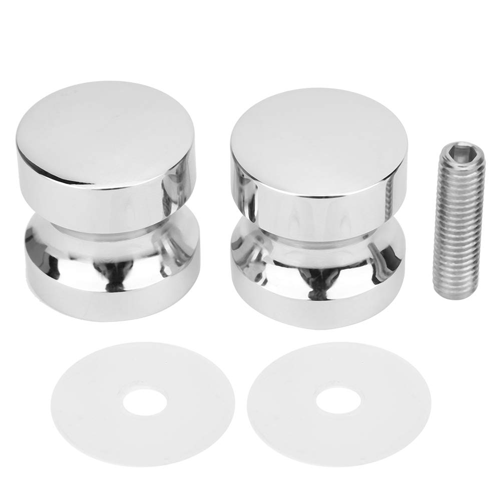 Photo 1 of 1 Set Bathroom Glass Door Knobs Stainless Steel Single Sided Showcase Shower Room Door Handle Back to Back Pull Replacement