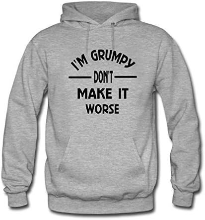 WYLIN Women's I'm Grumpy don't Make It Worse Long Sleeve Hoodie