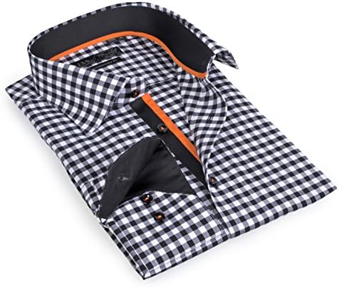 Mens Shirts- Levinas - Dress and Casual - 100% Cotton Long Sleeve- Button Down Shirts - Contemporary Fit