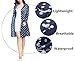 Rain Coat,Waterproof Raincoat,Portable Rain Poncho for Unisex,Women Polka Dot with Pockets (Navy)