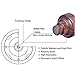 TEQStone Noise Isolating Wood Earphones, Wood In-Ear Headphones with Microphone, Noise Cancelling Headphones with HIFI Stereo Quality