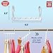 Wonder Hanger Max Pack of 6 Space Saving Hangers, Reinforced Hooks, Cascading Hangers for Organized Wrinkle-Free Clothes, College Dorms & Storage, Fully Assembled Hanger Closet Organizer – White