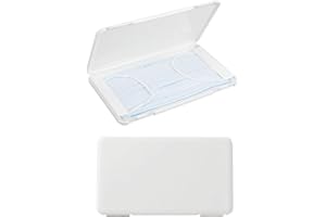 SPEEDWOX Portable Storage Case 2 Pack for Mask Organizer - Plastic Box Up to 6 Masks, Compact and Easy to Carry (White)