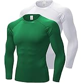 Compression Shirts Men Long Sleeve Athletic Workout Shirt Quick Dry Base Layer T Shirts Gym Running Tops for Basketball