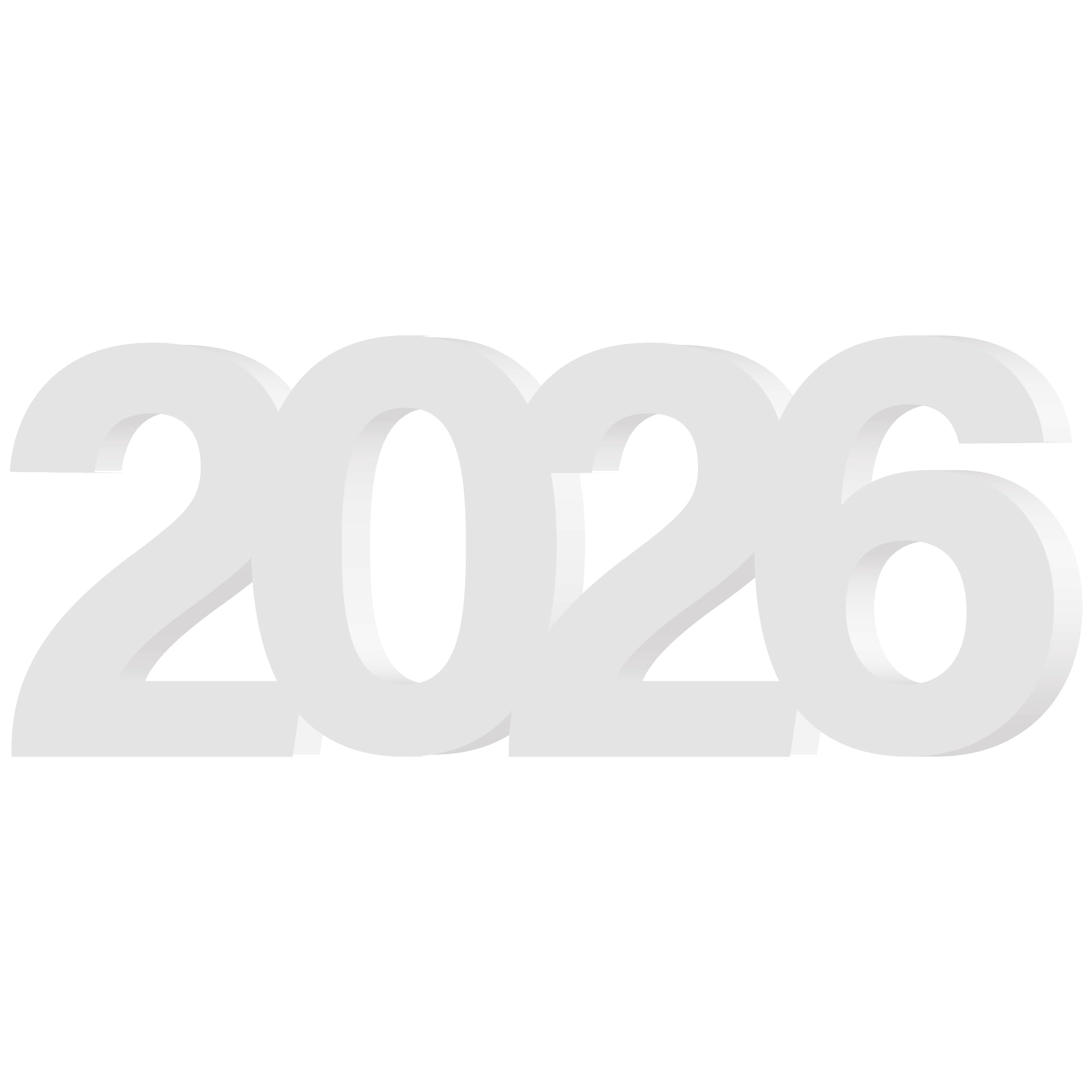 Photo 1 of ****2025 NOT 2026****      Large 2026 Sign Gradutaion Decorations 2026 Senior Photo Booth Props Grad Centerpieces for Table Decor, Number 2026 Letter Sign for Grad Party Supplies 2026 New Year Wedding Decor - White 15.6"