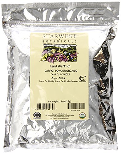 Starwest Botanicals Carrot Powder, 1-Pound