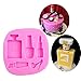 SaSa Design Perfume Nail Polish Lipstick High heel Fondant Cake Mold Chocolate Mold Candy Cake Decoration Mold (Perfume Mold)