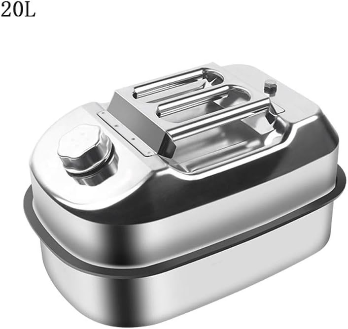 WYNZYYX 5L-20L Dicker Benzintank, Metallkanister Mit Schlauch