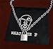 Punk Style Silver Lock Necklace Chain Pendant and Key for Men Women Fashion Locket Dress Up Waterproof Stainless Steel Personality