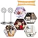 Outgeek Place Holders, 24PCS Table Number Holder Place Card Holders Desk Card Stand Clips Wire Table Picture Photo Holder Tabletop Postcard Menu Memo Name Card Recipe Centerpieces Number Photo Stands