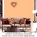 Bright Zeal 12 Inch Large Bronze LED Light Up Heart Marquee Heart with Lights and Timer - Lighted Heart Wall Decorations For Living Room - Outdoor Heart Light Up Sign Wedding Decorations For Tables