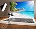 OFILA Cruise Ship Backdrop 7x5ft Caribbean Sea Photography Backdrop Palm Coral Beach Backdrop Summer Cruise Party Decoration Coast Tropical Island Photo Ocean Cruise Tour Birthday Photo Backdrop
