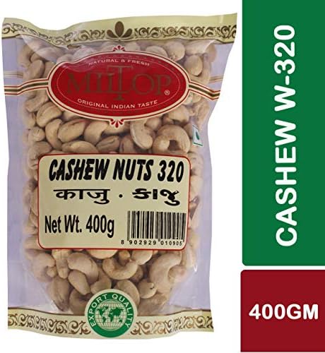 Miltop Cashew Nuts w320, 400g